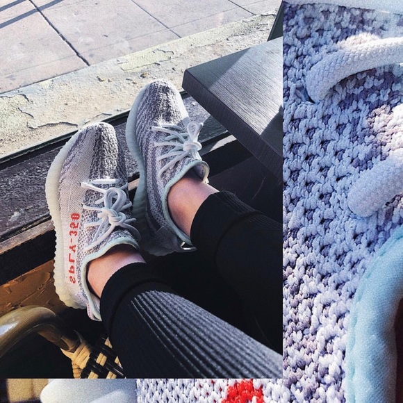 yeezys blue tint outfit